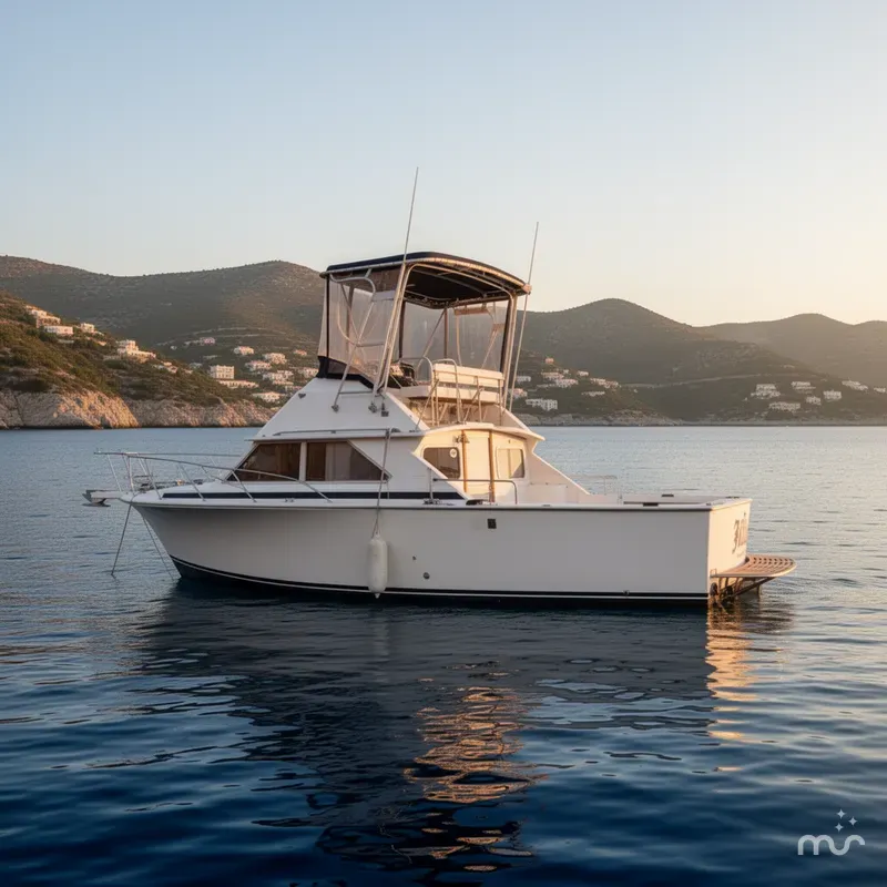 Slide: The Image of Bertram 28 Flybridge Cruiser 1973 - 2