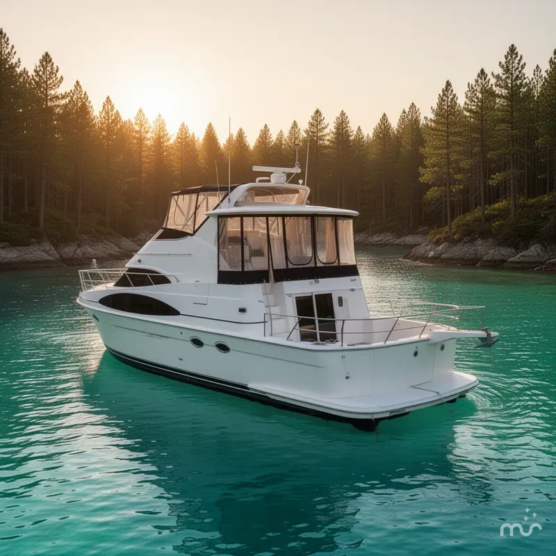 Slide: The Image of Carver Yachts 444 Cockpit Motor Yacht 2002 - 2