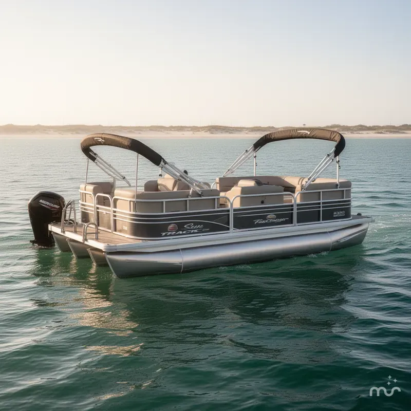 Slide: The Image of Sun Tracker Fishin' Barge 20 DLX 2023 - 2