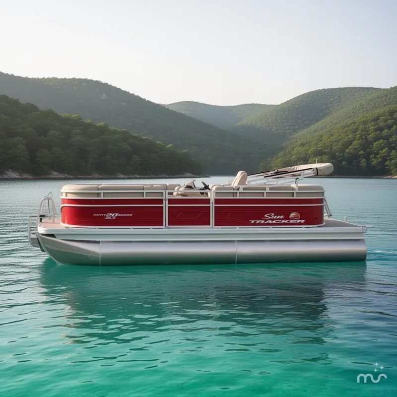 Slide: The Image of Sun Tracker Party Barge 20 DLX 2024 - 2