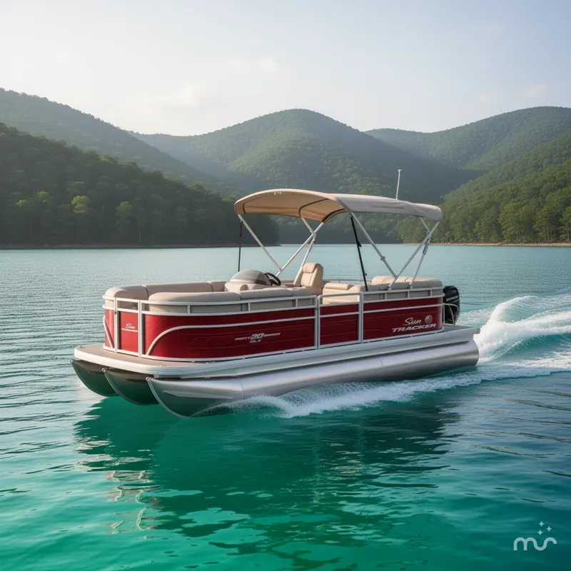 Slide: The Image of Sun Tracker Party Barge 20 DLX 2024 - 4