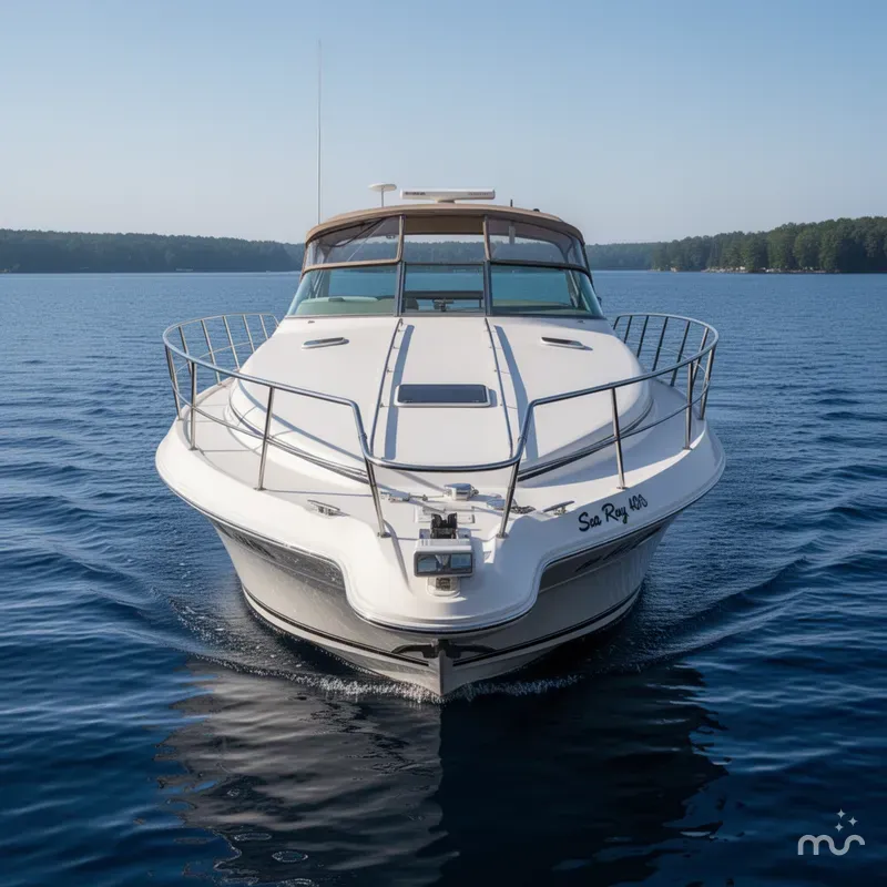 Slide: The Image of Sea Ray 400 Express Cruiser 1996 - 1