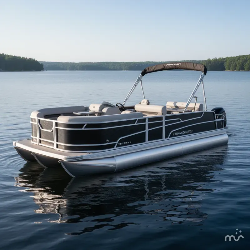 Slide: The Image of Princecraft Vectra 21 RL Dinette Swingback Pontoon & Mercury 4 2025 - 0