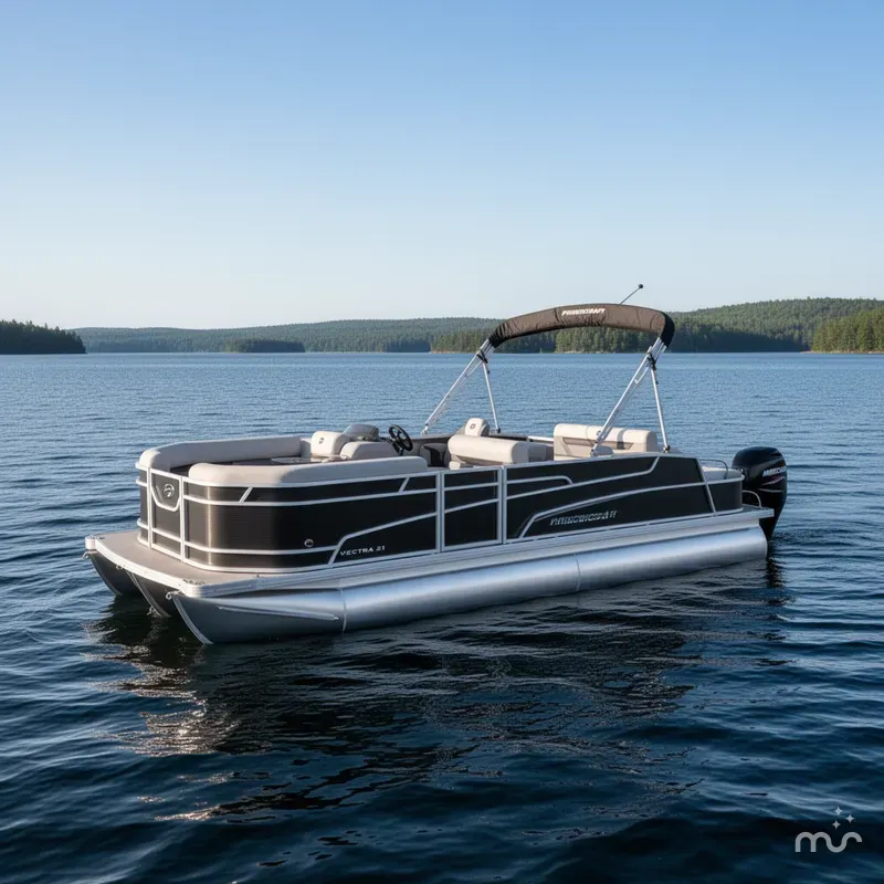 Slide: The Image of Princecraft Vectra 21 RL Dinette Swingback Pontoon & Mercury 4 2025 - 1