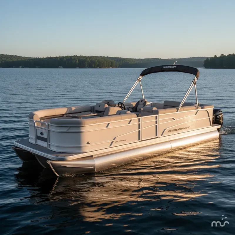 Slide: The Image of Princecraft Vectra 21 Cruise Lounge Pontoon & Mercury 4-Stroke 2025 - 0