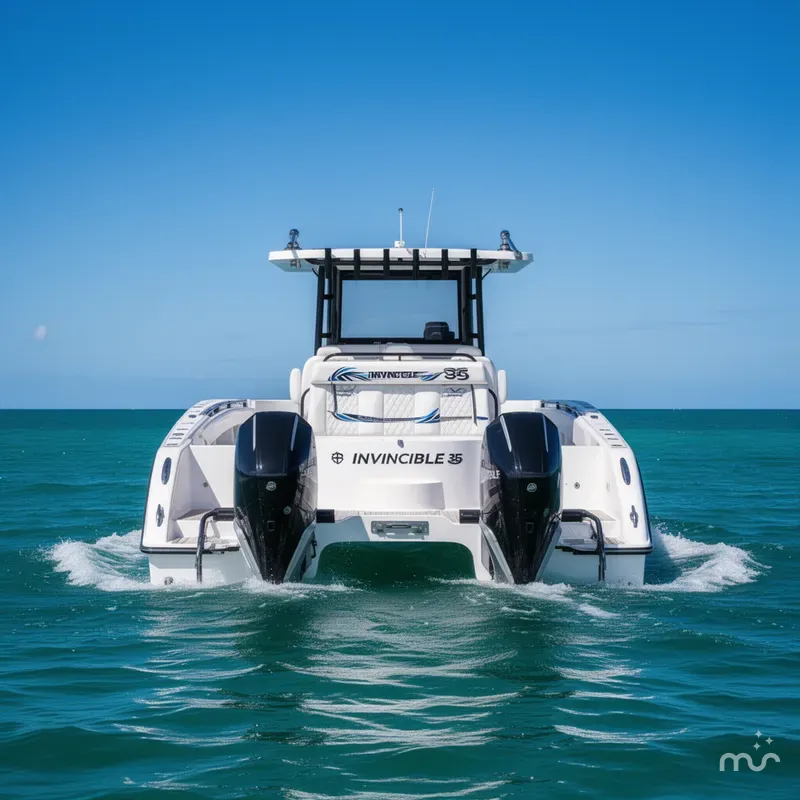 Slide: The Image of Invincible 35 Catamaran 2025 - 2