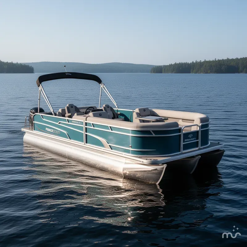 Slide: The Image of Princecraft Vectra 23 RL SS Swingback Pontoon & Mercury 4-Stro 2025 - 0