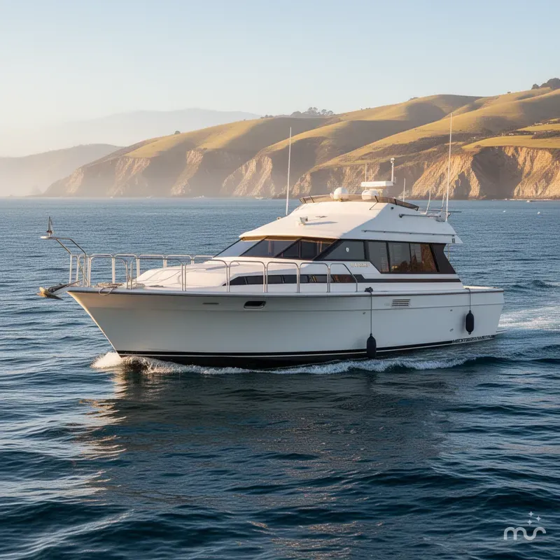 Slide: The Image of Mainship Mediterranean Convertible 1988 - 1