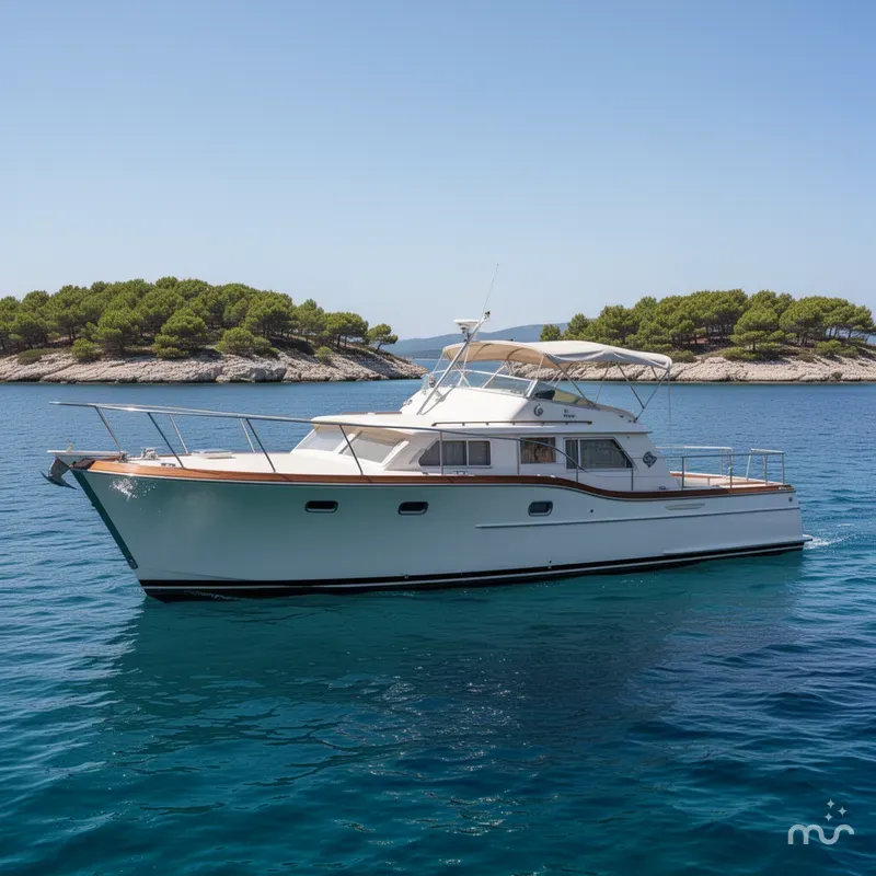 Slide: The Image of Chris-Craft 410 Commander 1972 - 2