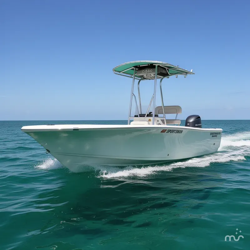 Slide: The Image of Sportsman Island Reef 19 Center Console 2016 - 1