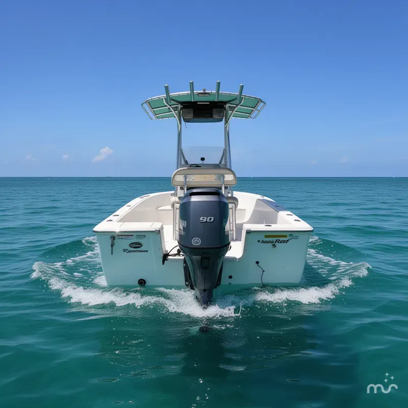 Slide: The Image of Sportsman Island Reef 19 Center Console 2016 - 2