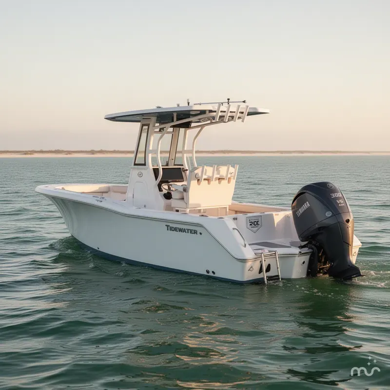 Slide: The Image of Tidewater 232 CC Adventure WITH SEAKEEPER RIDE 2025 - 1