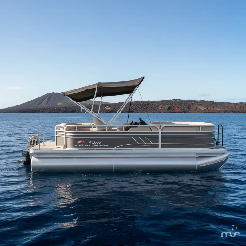 Slide: The Image of Sun Tracker Party Barge 20 DLX 2023 - 2