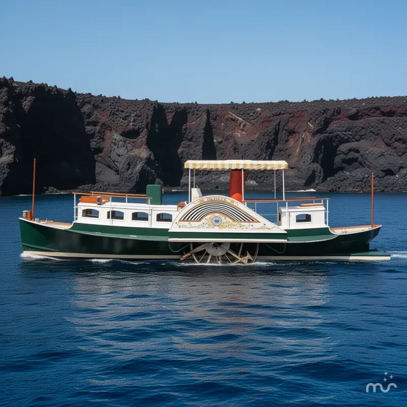 Slide: The Image of Custom Sidewheel Paddle Yacht 1987 - 2