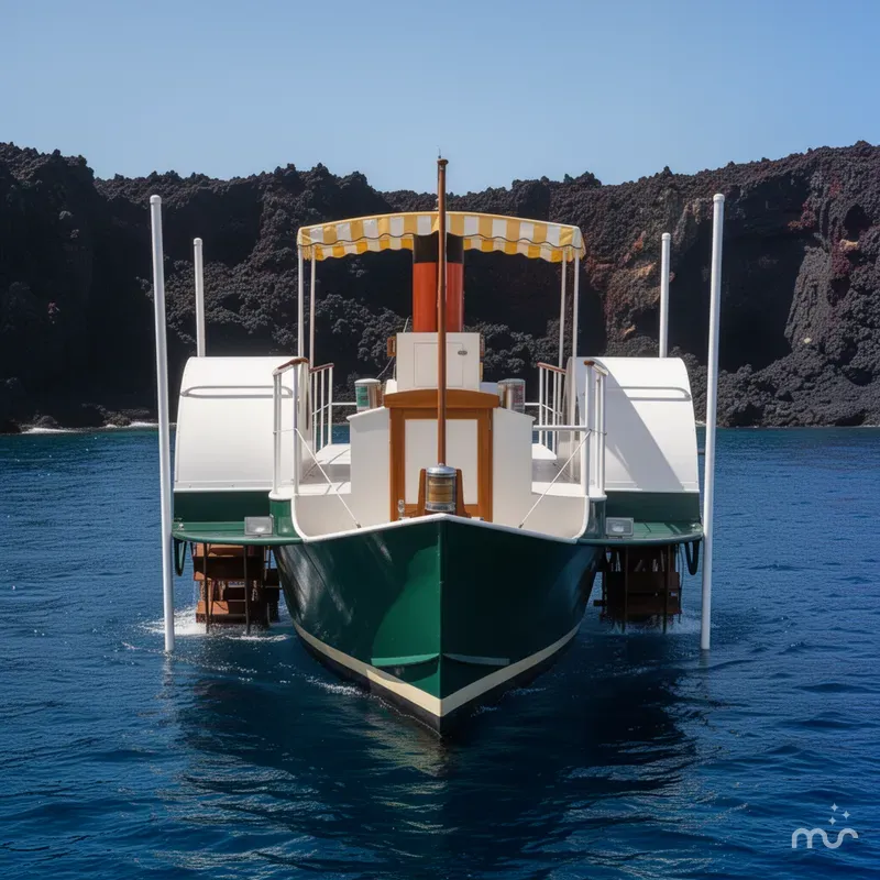 Slide: The Image of Custom Sidewheel Paddle Yacht 1987 - 3