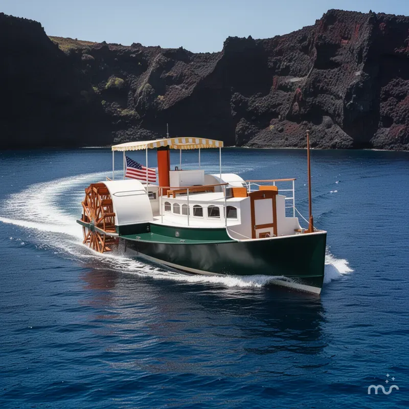 Slide: The Image of Custom Sidewheel Paddle Yacht 1987 - 4