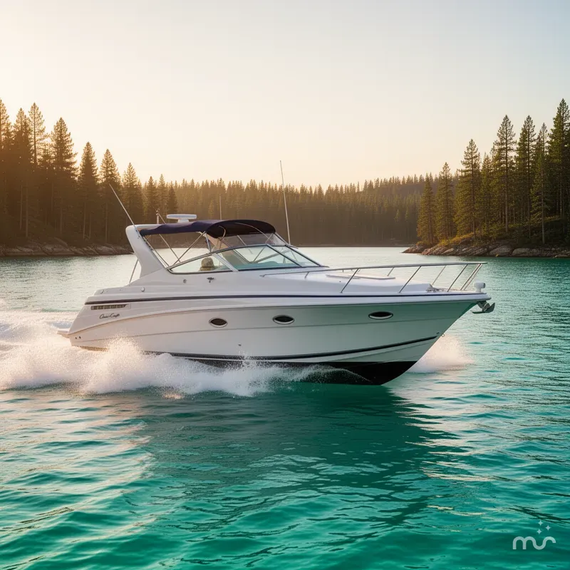 Slide: The Image of Chris-Craft 328 Express Cruiser 2000 - 2