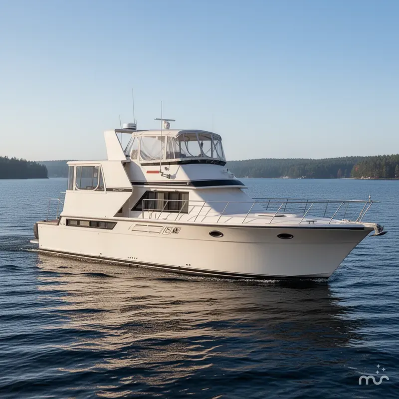 Slide: The Image of Wellcraft 48 Cockpit Motor Yacht 1990 - 0
