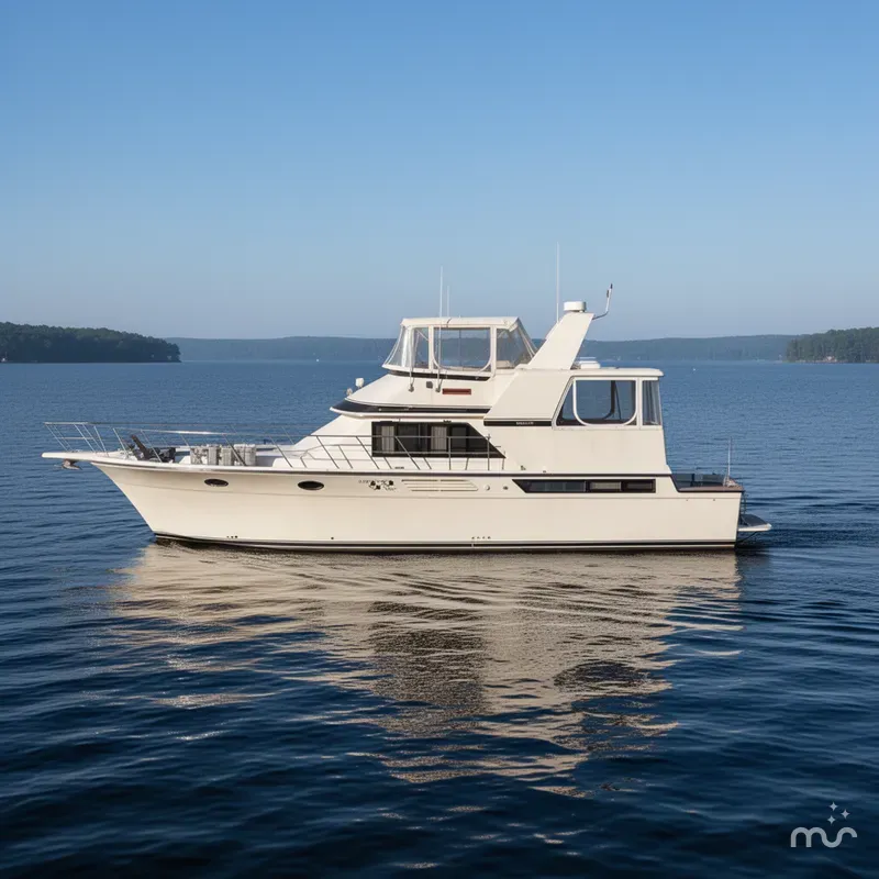 Slide: The Image of Wellcraft 48 Cockpit Motor Yacht 1990 - 2
