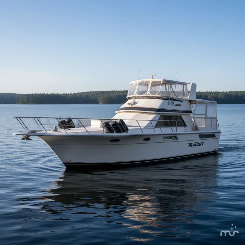 Slide: The Image of Wellcraft 48 Cockpit Motor Yacht 1990 - 3