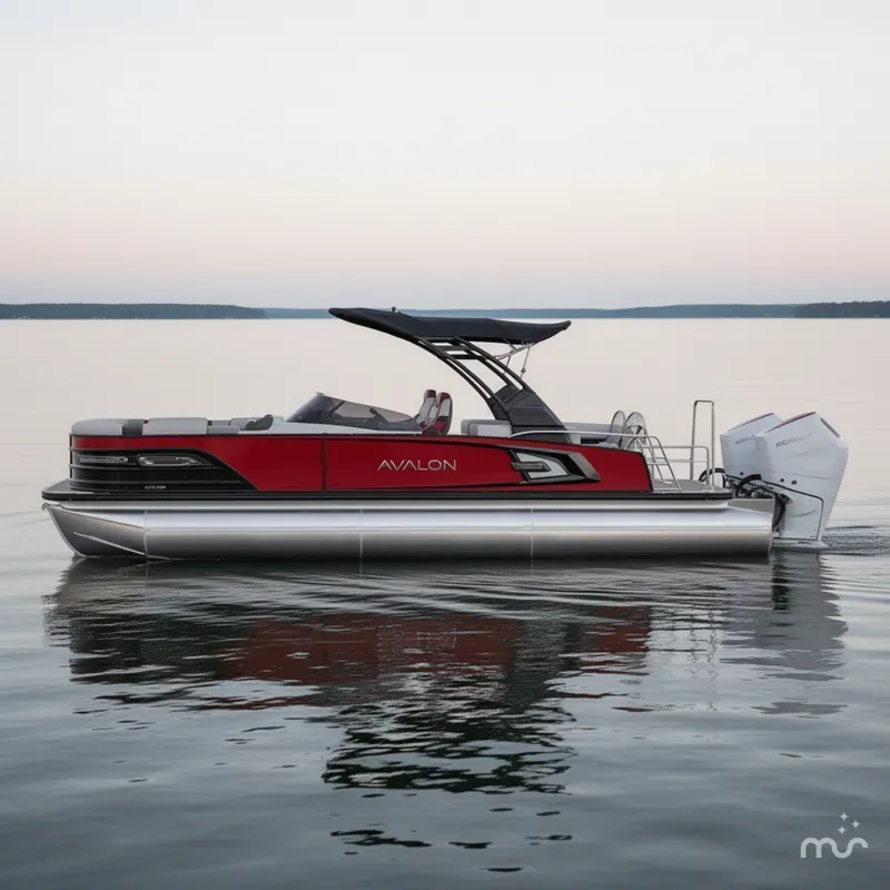 Slide: The Image of Avalon Excalibur LTD 25' Quad Lounge Windshield - Triple 2025 - 1