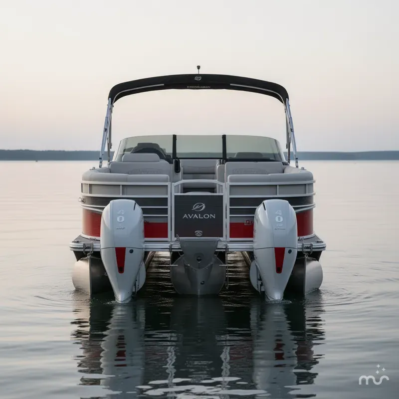 Slide: The Image of Avalon Excalibur LTD 25' Quad Lounge Windshield - Triple 2025 - 2