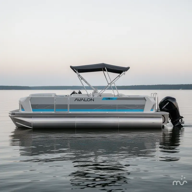 Slide: The Image of Avalon Geofish 23' Rear Fish - Triple Toon - IN STOCK 2025 - 1