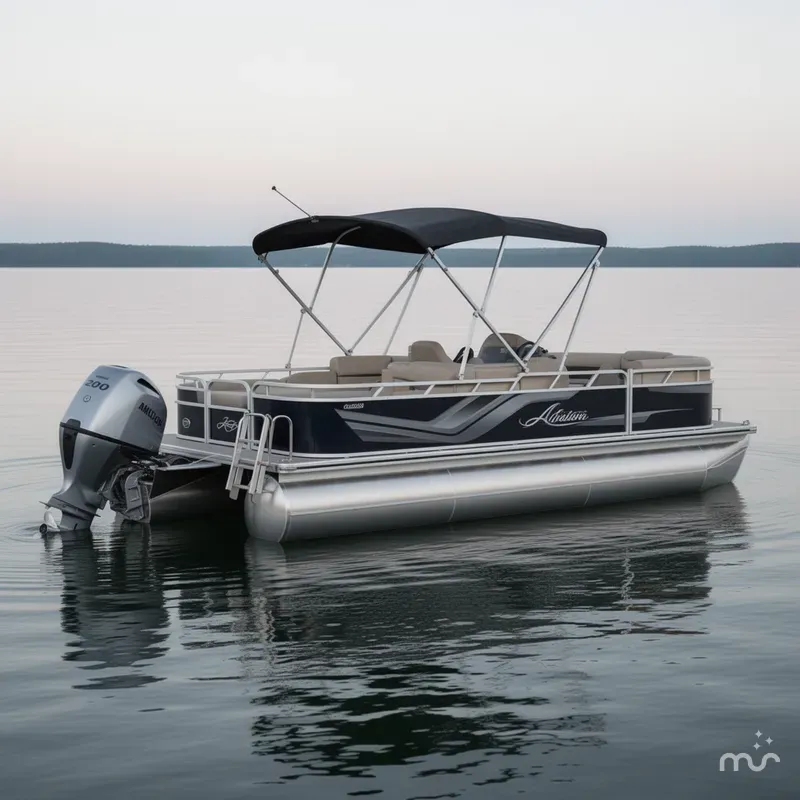 Slide: The Image of Avalon Venture 85 23' Versatile Rear Bench - Triple Toon 2025 - 0