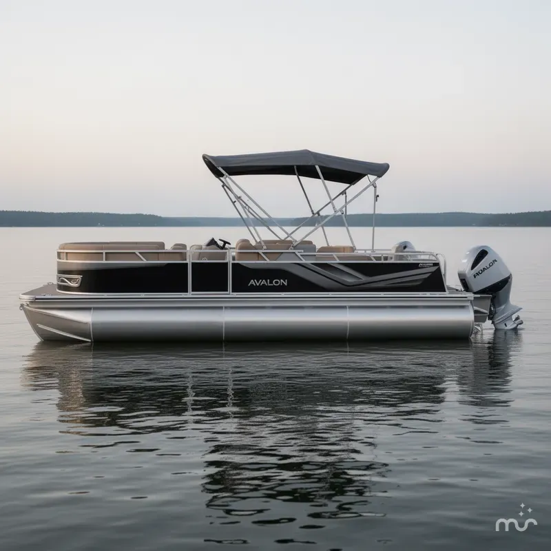 Slide: The Image of Avalon Venture 85 23' Versatile Rear Bench - Triple Toon 2025 - 1