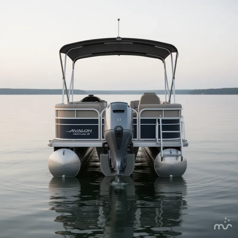 Slide: The Image of Avalon Venture 85 23' Versatile Rear Bench - Triple Toon 2025 - 2
