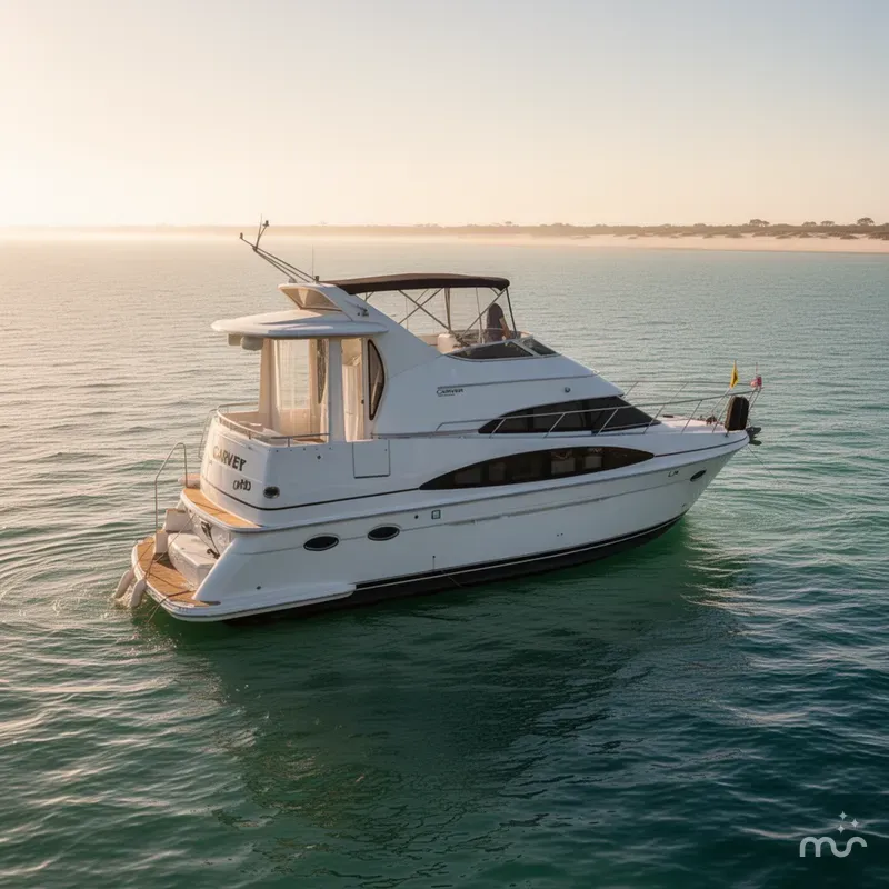 Slide: The Image of Carver 396 Aft Cabin Motoryacht 2003 - 4