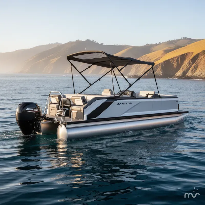 Slide: The Image of Manitou Cruise 22 Bench Twin Tube 2025 - 0