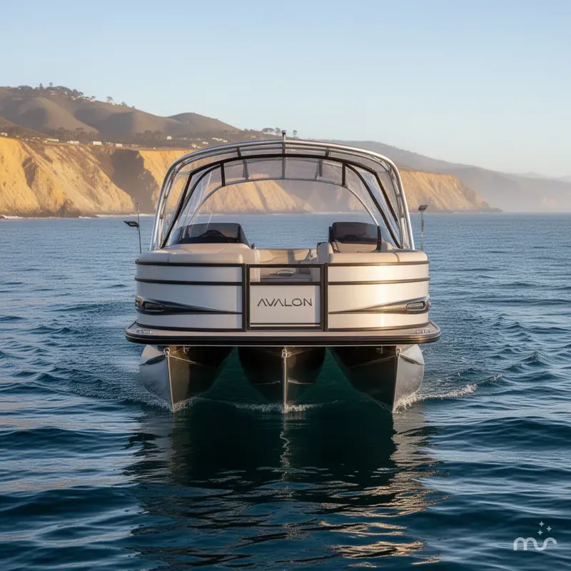 Slide: The Image of Avalon 27' Catalina Platinum Elite Windshield w/ 400HP Mercury V10! 2025 - 3