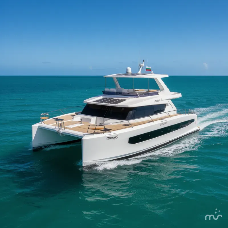 Slide: The Image of Custom Omaya 50 Power Catamaran 2025 - 2