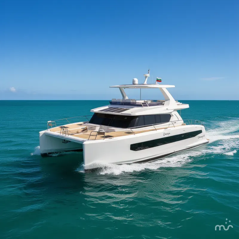 Slide: The Image of Custom Omaya 50 Power Catamaran 2025 - 2