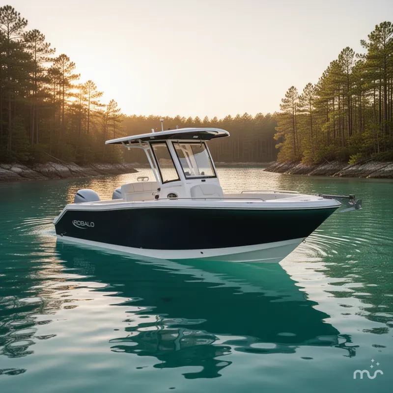 Slide: The Image of Robalo R250 Center Console 2025 - 2