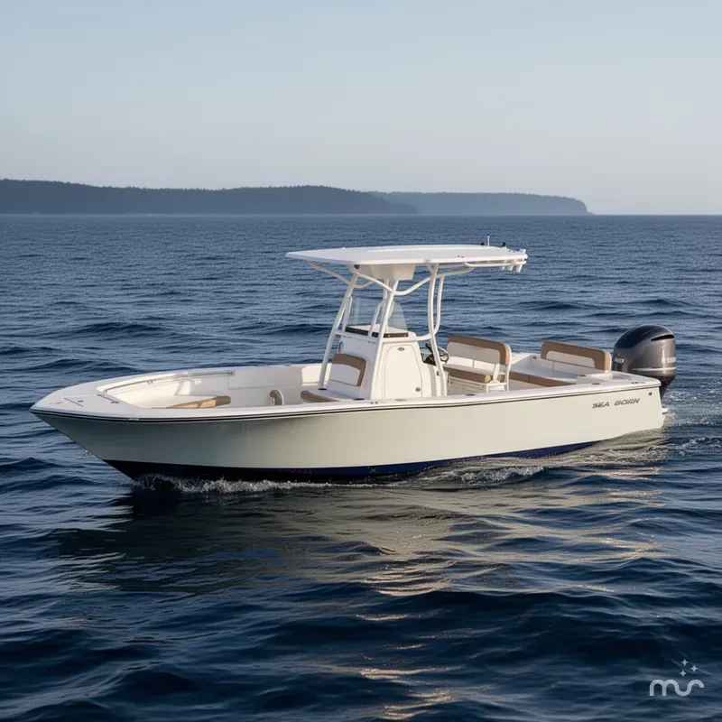 Slide: The Image of Sea Born LX24 Center Console 2023 - 2