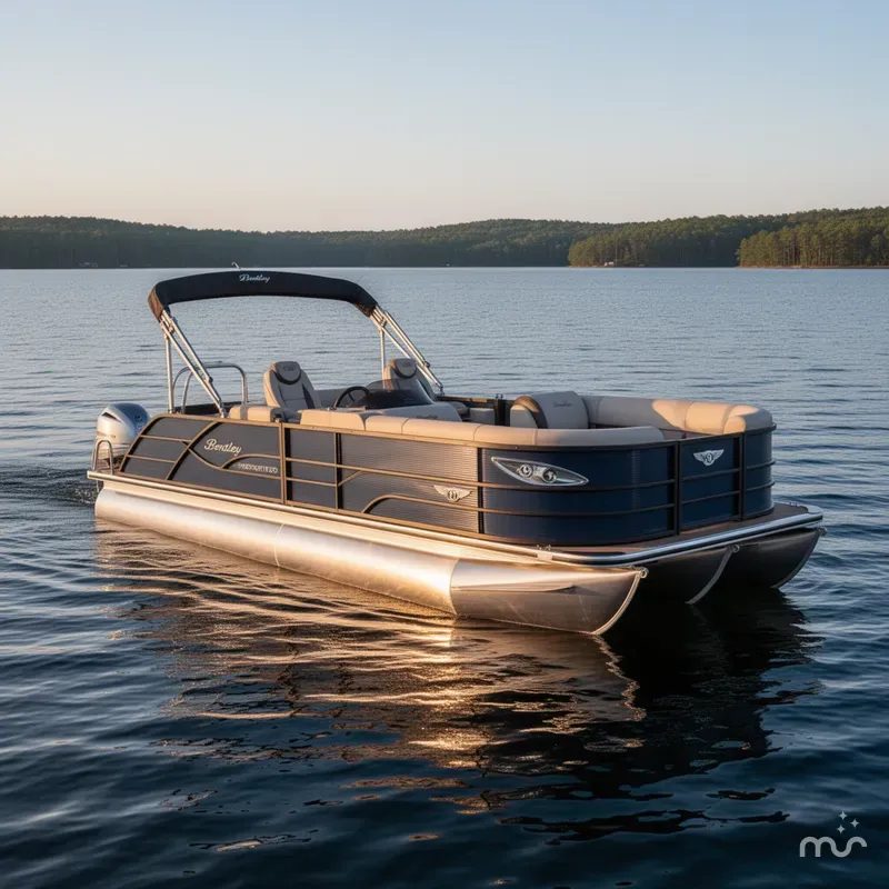 Slide: The Image of Bentley Pontoons Legacy 220 Swingback & Honda 4-Stroke EFI 2025 - 1