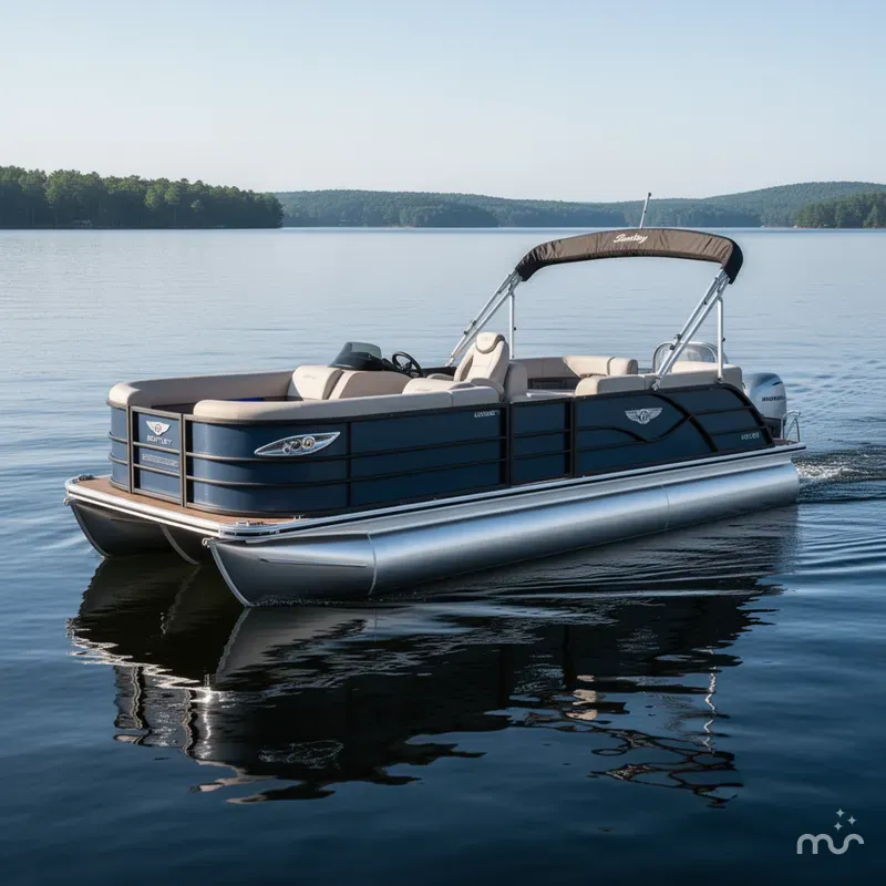Slide: The Image of Bentley Pontoons Legacy 220 QSB Swingback & Honda 4-Stroke EFI 2025 - 0