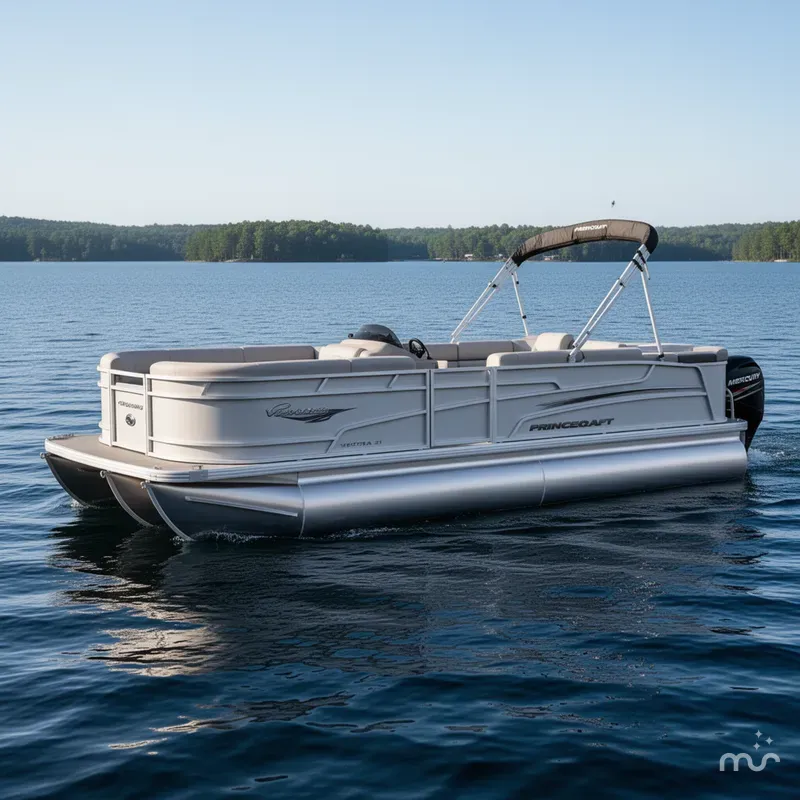 Slide: The Image of Princecraft Vectra 21 Cruise Lounge Pontoon & Mercury 4-Stroke 2025 - 0
