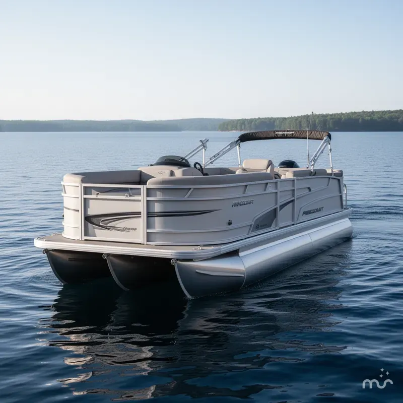 Slide: The Image of Princecraft Vectra 21 Cruise Lounge Pontoon & Mercury 4-Stroke 2025 - 1