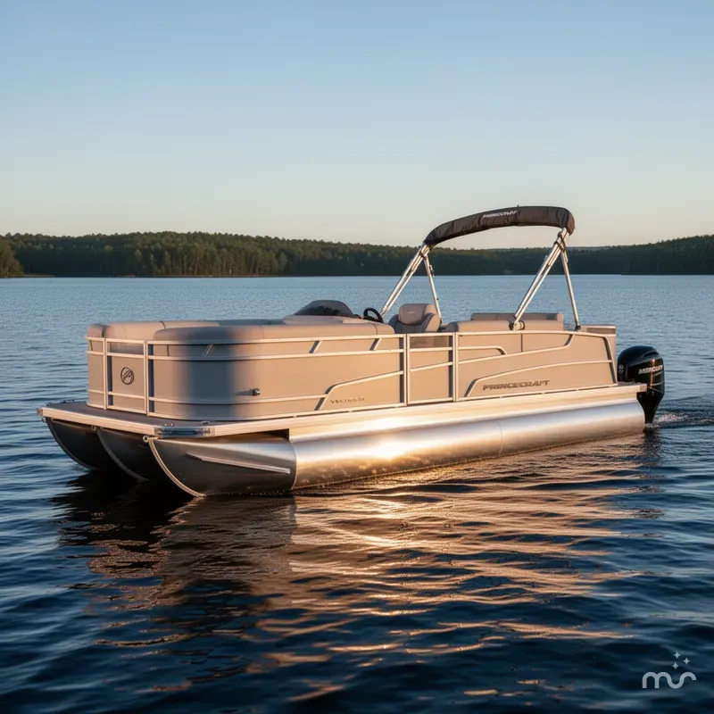 Slide: The Image of Princecraft Vectra 21 Cruise Lounge Pontoon & Mercury 4-Stroke 2025 - 2