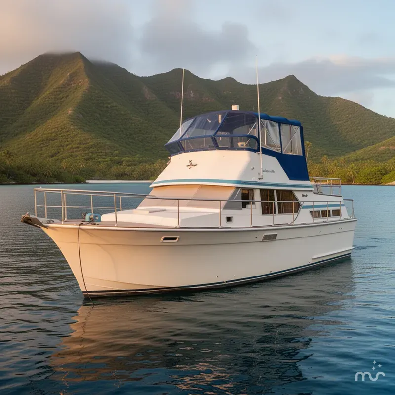 Slide: The Image of Tollycraft 40 Tri-Cabin Motor Yacht 1974 - 2