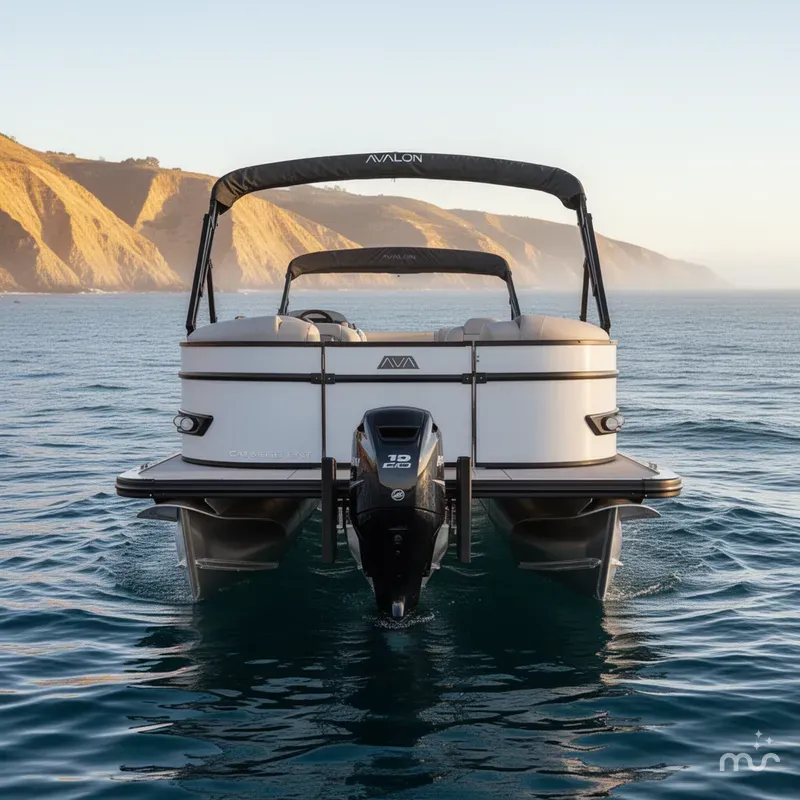 Slide: The Image of Avalon 25' Catalina Platinum Entertainer w/ 250HP Mercury Verado! 2025 - 2