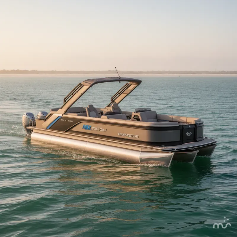 Slide: The Image of Manitou Explore 24 MAX Navigator Dual Engine 2025 - 1