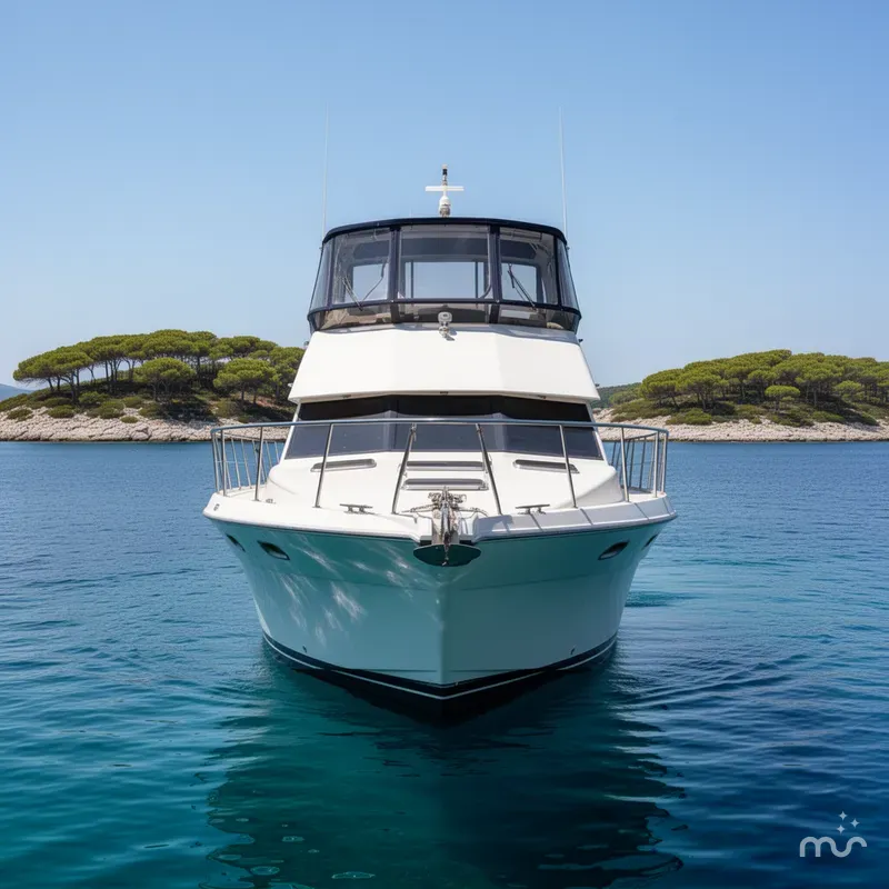Slide: The Image of Carver Yachts 33 Aft Cabin Motor Yacht 1991 - 1