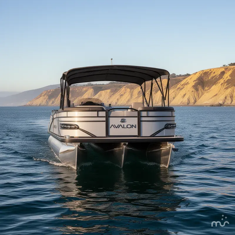 Slide: The Image of Avalon 25' Catalina Platinum Rear Fish w/ 250HP Mercury Verado! 2025 - 2