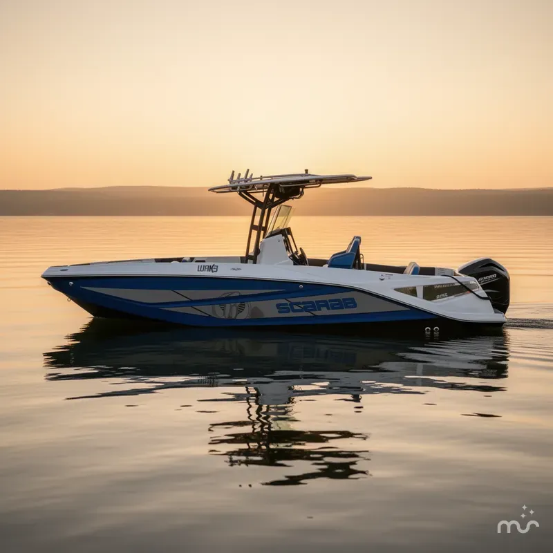 Slide: The Image of Scarab 255 Open LX Wake 2025 - 1