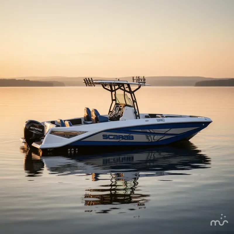 Slide: The Image of Scarab 255 Open LX Wake 2025 - 3