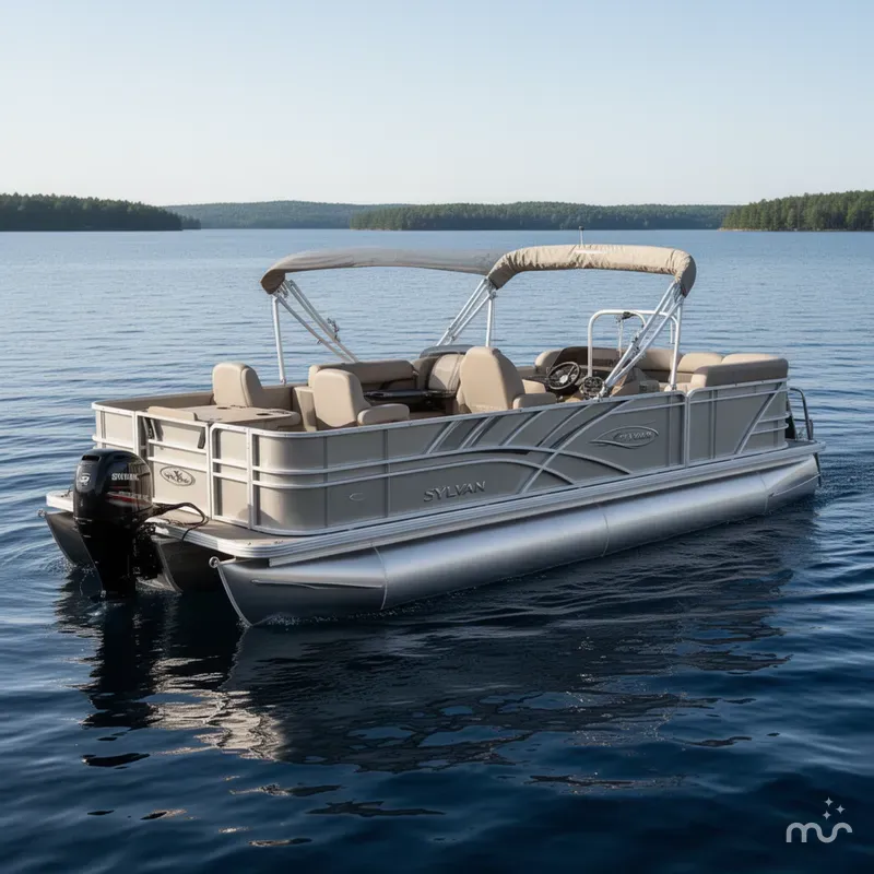 Slide: The Image of Sylvan 8522 Party Fish Pontoon 2023 - 0
